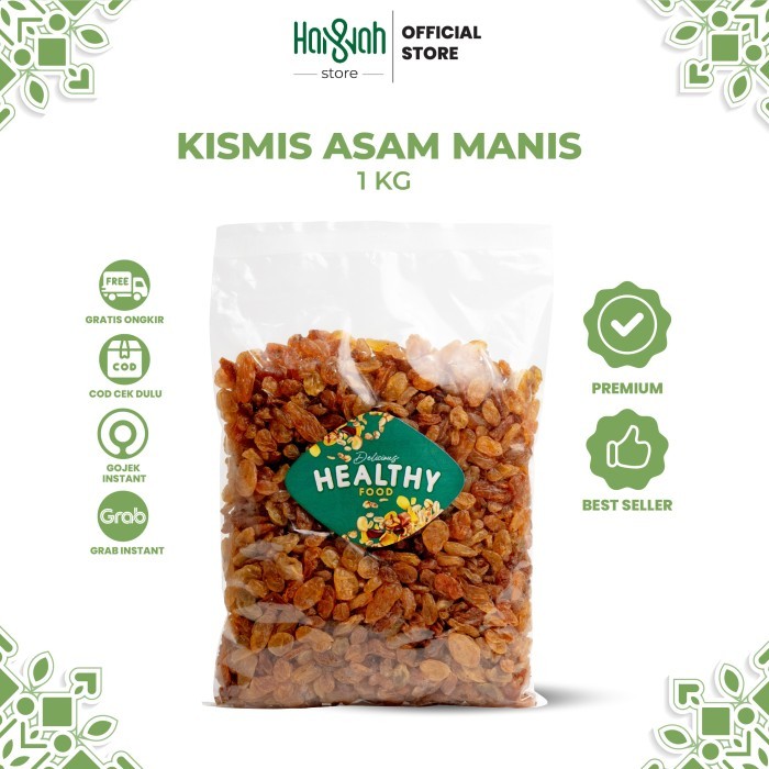 

Ready - Kismis Golden Asam Manis 1 Kg / Raisin Star Oleh Oleh Haji Dan Umroh