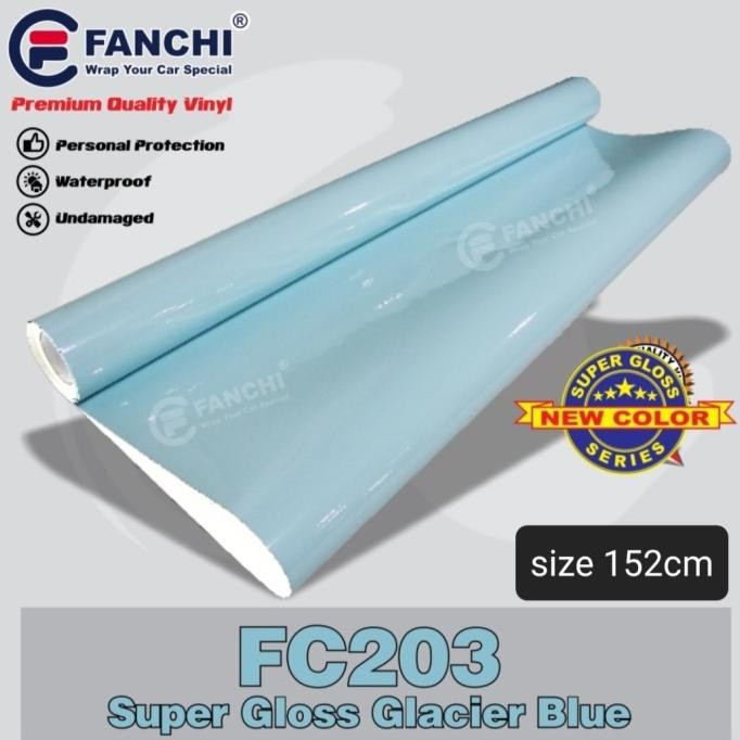 

SPESIAL 152CM STICKER FANCHI FC203 SUPER GLOSS GLOSSY GLACIER BLUE 152CM /M
