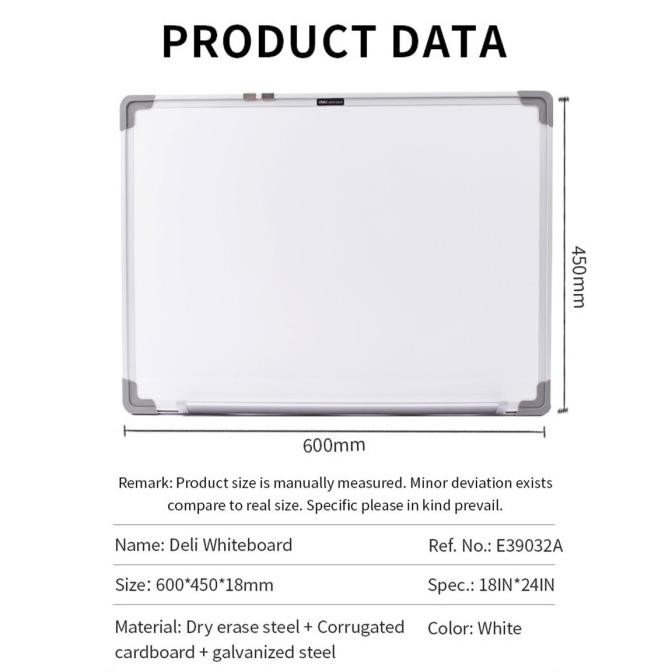

Deli Papan Tulis Putih Gantung Magnetik Ukuran 45 X 60 Cm E39032A