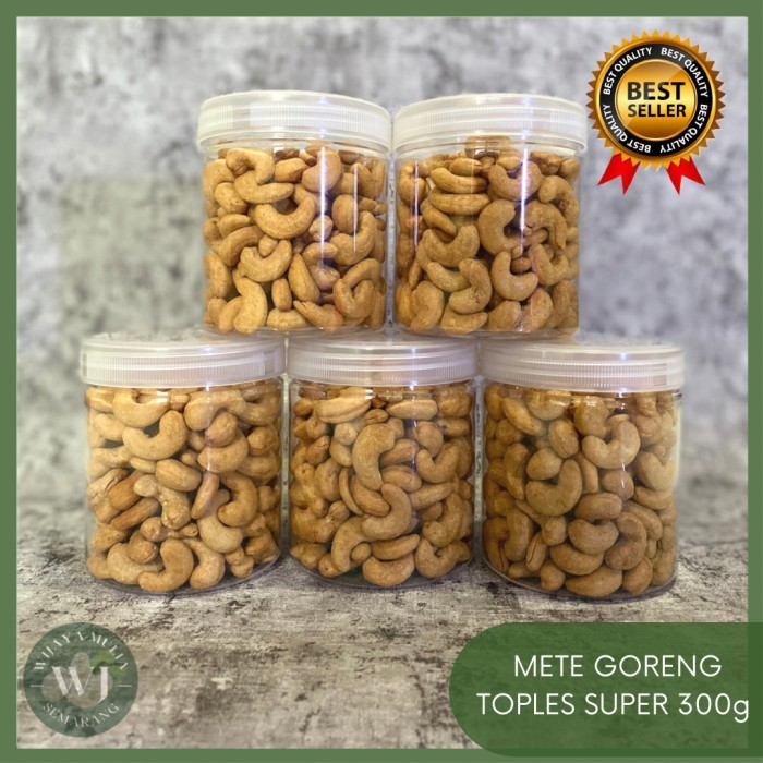 

Ready Kacang Mete Mede Mente Matang Goreng Bawang Kualitas Jumbo Toples 300G