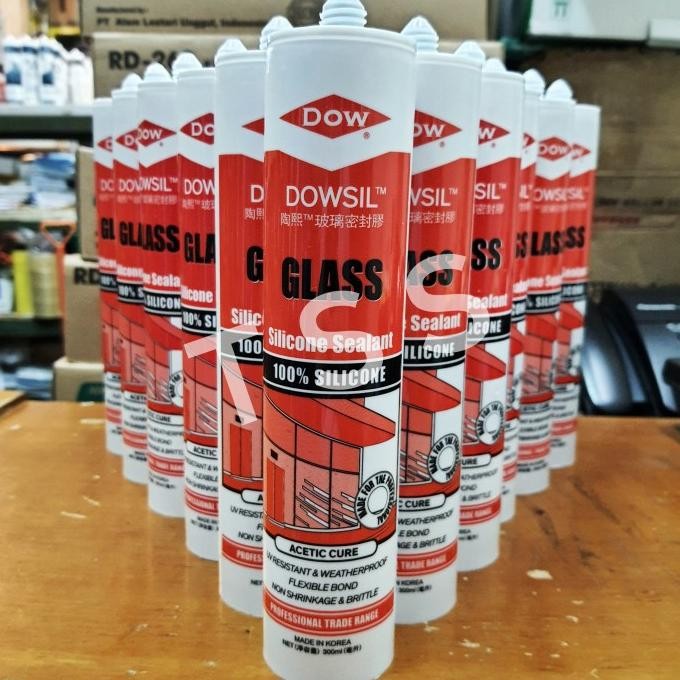 Ready Dowsil Glass Acid Lem kaca Sealent Silikon Asam 300ml
