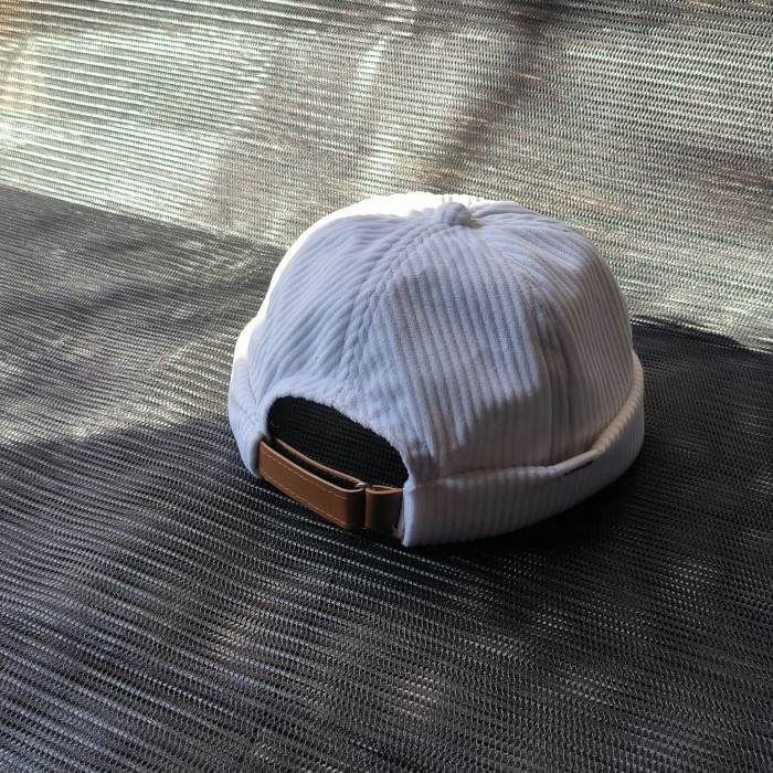 terbaru Mikihat peci miki hat corduroy hijau army unik premium - Putih U003