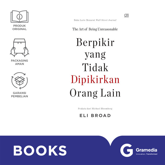 

Buku Berpikir yang Tidak Dipikirkan Orang Lain (Eli Broad)