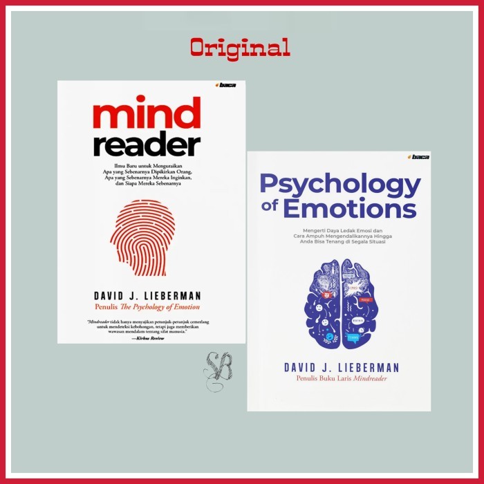 

Paket 2 Buku Mindreader Dan The Psychology of Emotion David Lieberman