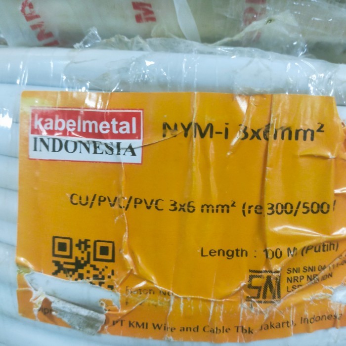 TERBATAS kabel nym 3x6mm metal / lindo 3x6 mm potongan / meteran kabel tufur