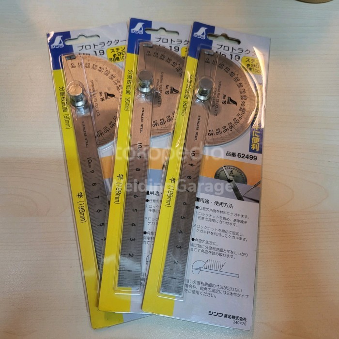 

penggaris busur derajat shinwa no 19