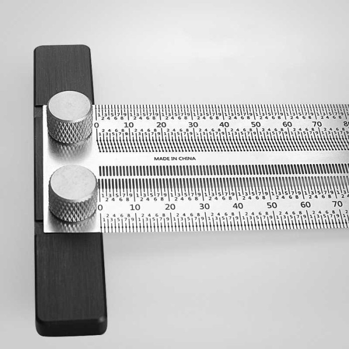 

Penggaris Mark Line T-Type Measuring Ruler Woodworking - 300 mm