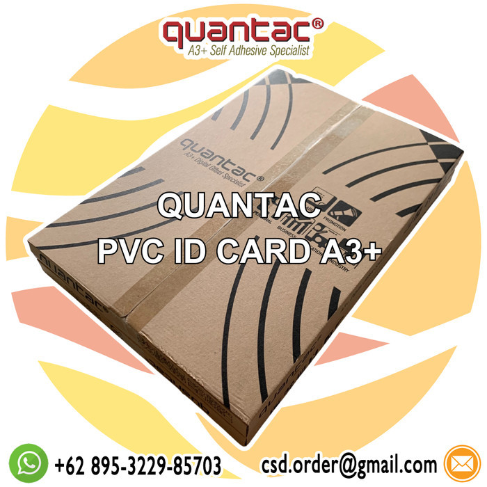 

Quantac PVC Card Print Laser A3+ ID Card 3 Layers 25Set PET Film -Pack