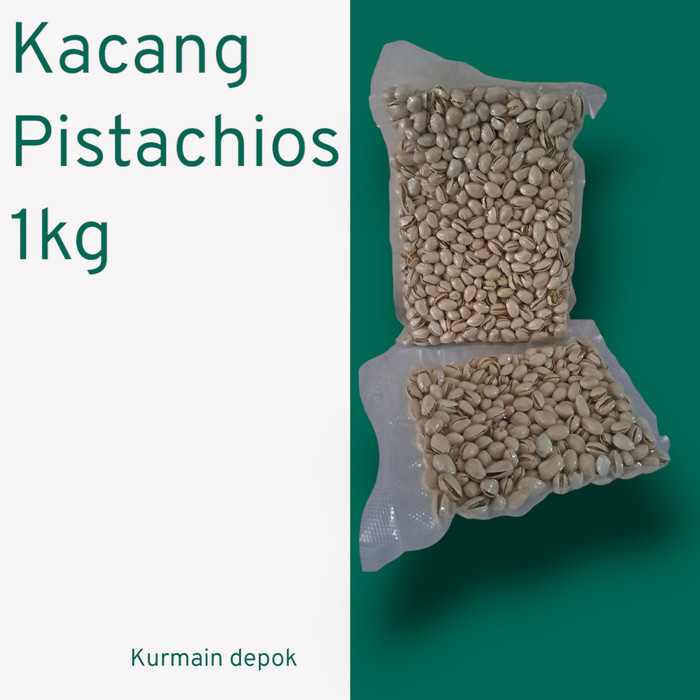

PROMO kacang pistachio 1kg roasted salted kacang fustuk