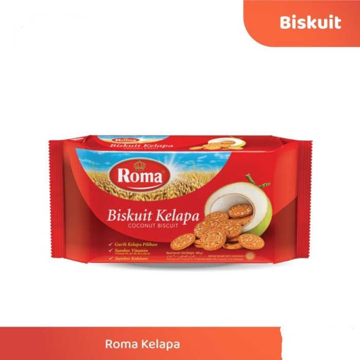 

DISKON BISKUIT ROMA KELAPA 300GR COCONUT BISCUIT