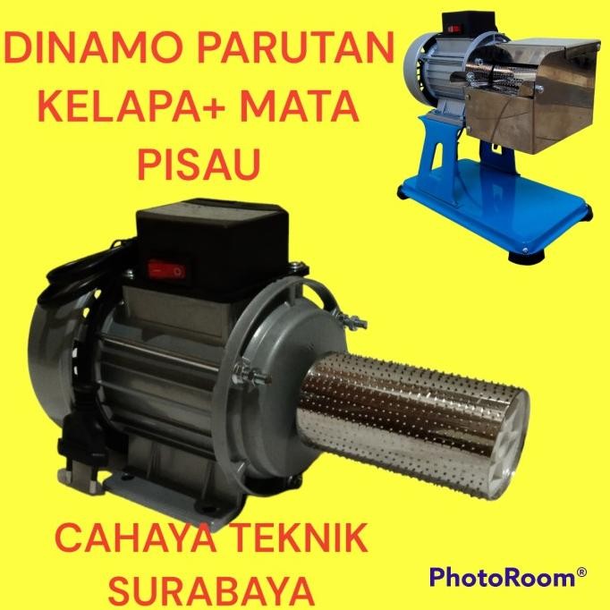 DINAMO MOTOR PENGGERAK PARUTAN KELAPA+ MATA PARUT 2"