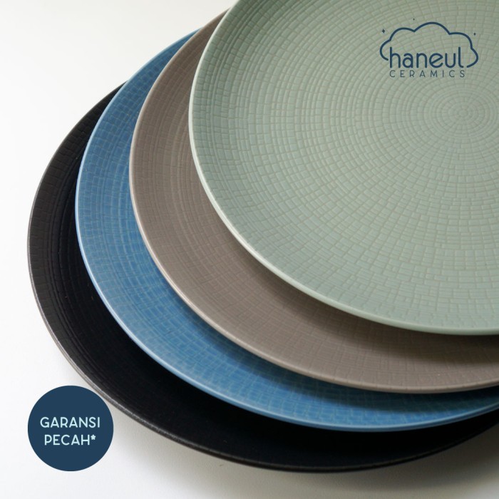 JEJU DINNER PLATE PIRING KERAMIK MOTIF UNIK PIRING MAKAN KERAMIK