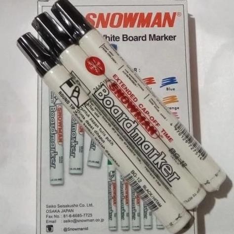 

Viral Spidol Snowman Whiteboard Marker Bg-12 - Hitam