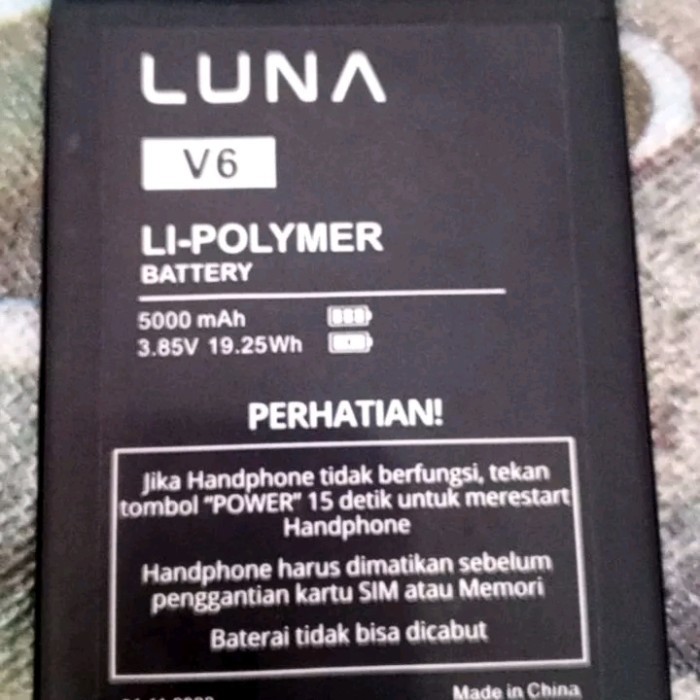 BATRE BATREI LUNA V6 RAM 6 ROM 128 BATRAI BATERAI LUNA V 6 ORIGINAL