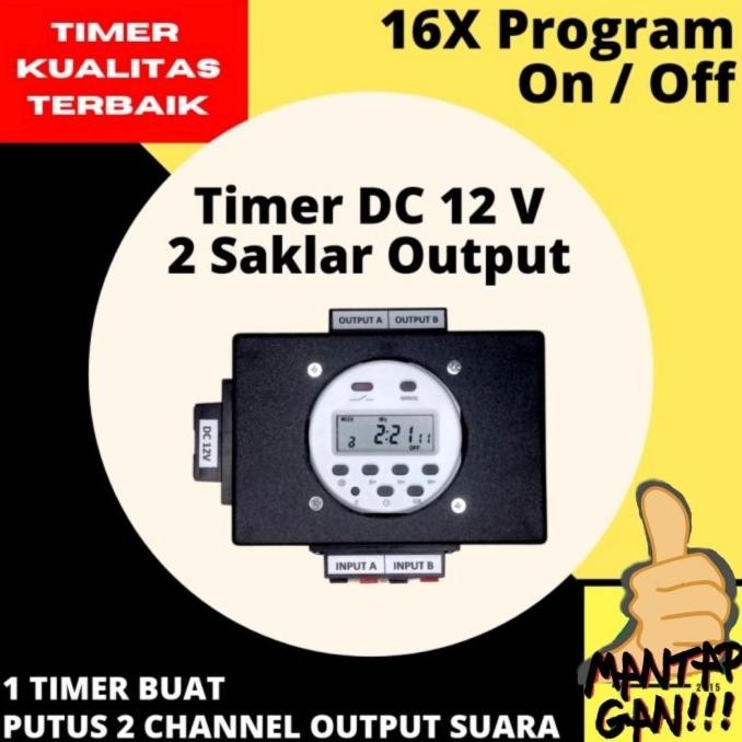 timer walet digital DC 2 output / Timer Audio Walet / Timer Digital