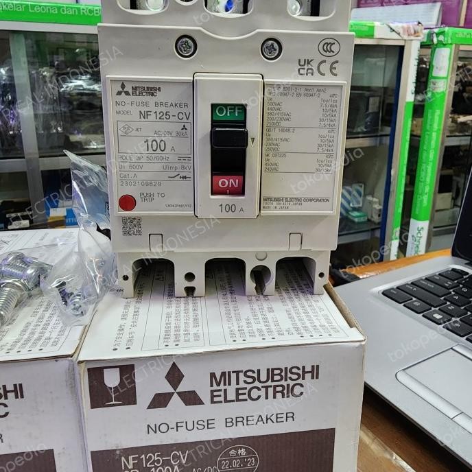 [ Tt88 ] Nfb 100A Mitsubishi Nf125Cv /Breaker 100A Mitsubishi