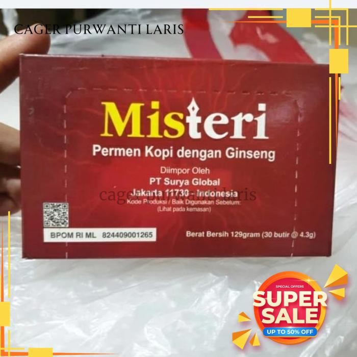 

PERMEN MISTERI KOPI DENGAN GINSENG 1 BOK GRATIS ONGKIR!!!