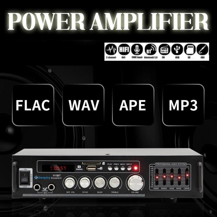 Av111 Ampli Amplifier Bluetooth Audio Karaoke Fm Radio 700W