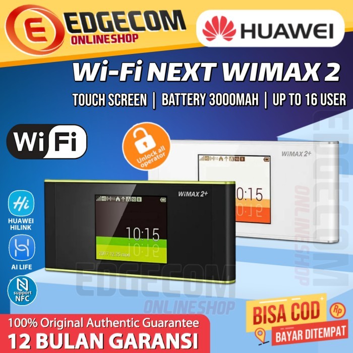 TERMURAH - Huawei Modem 4G LTE WiFi Elite 5 W05 Portable Mifi Touchscreen CAT12