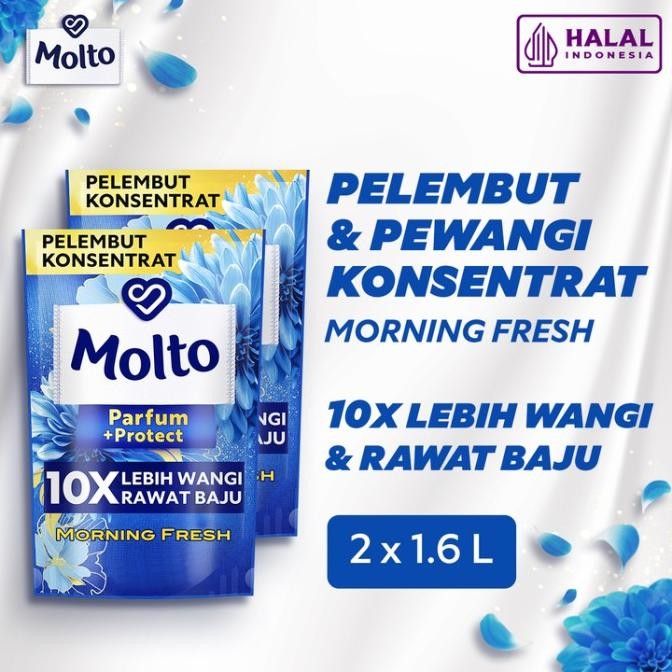 

BLUE- MOLTO PELEMBUT & PEWANGI ALL-IN-1 BLUE 1600ML TWINPACK