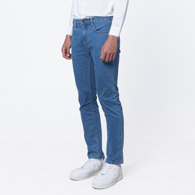 

BLUE- 802 SLIM FIT TWILL STRETCHED JEANS LIGHT BLUE - DENIM EDWIN JEANS