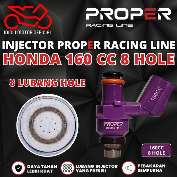 Injector Proper Racing Line Beat Scoopy Vario Pcx Adv Genio Stylo Beat Deluxe Sonic Cb Cbr Crf Supra