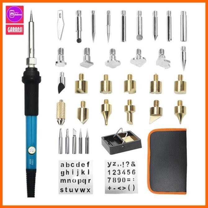 

Solder Alat Lukis Bakar Wood Pen Pyrography 37 Set Ms-07Mc Warna Multi-Color Baru