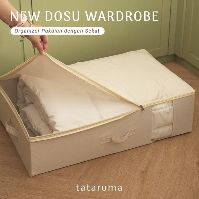 

new dosu under bed - storage box organizer jumbo tutup bersleting termurah