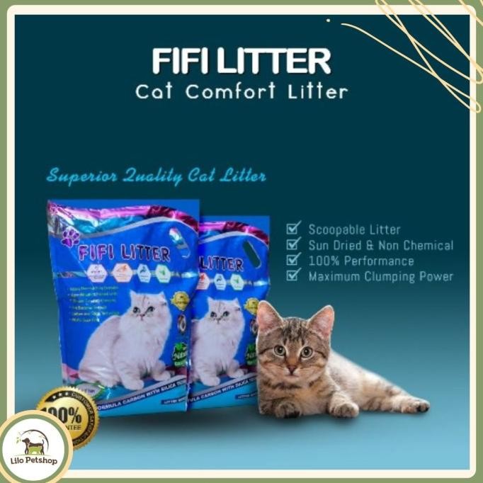 

BLUE- PASIR FIFI CAT LITTER BLUE SUPER PREMIUM 10 LT