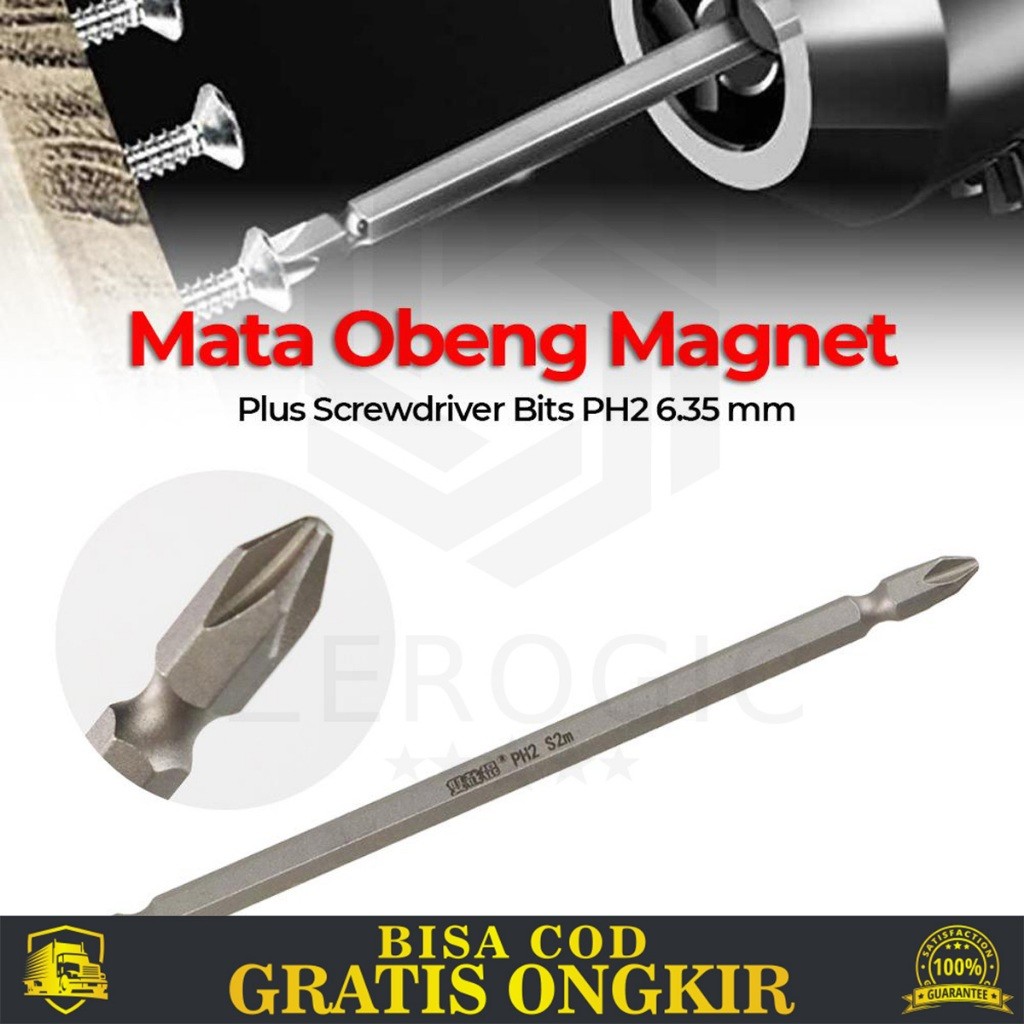 MATA OBENG PANJANG PH2 MATERIAL BAJA HIGH QUALITY SCREWDRIVER HEAD