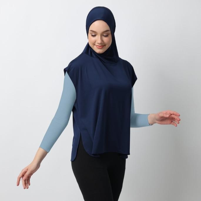 

BLUE- HIA EVERYWEAR SPECIAL SETELAN BERENANG, LARI, GYM & JOGGING BLUE STONE