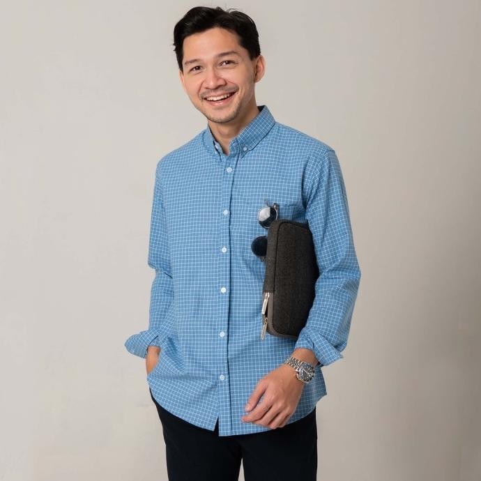 

BLUE- KEMEJA KOTAK GARIS PRIA WOODCUTTER PLAID BASIC - BLUE LENGAN PANJANG