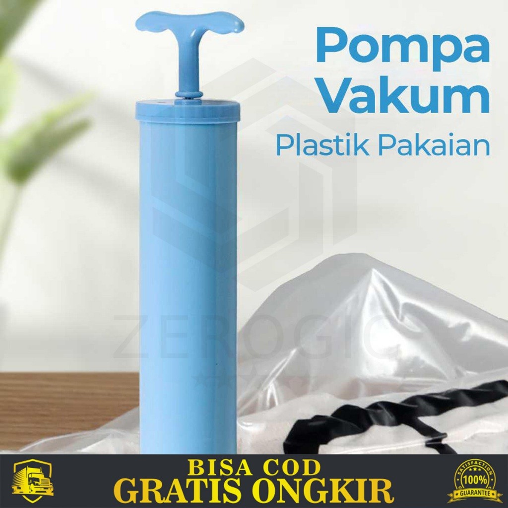 POMPA VAKUM BAJU PAKAIAN TRAVELING PORTABEL CLOTHING COMPRESSOR TOOLS