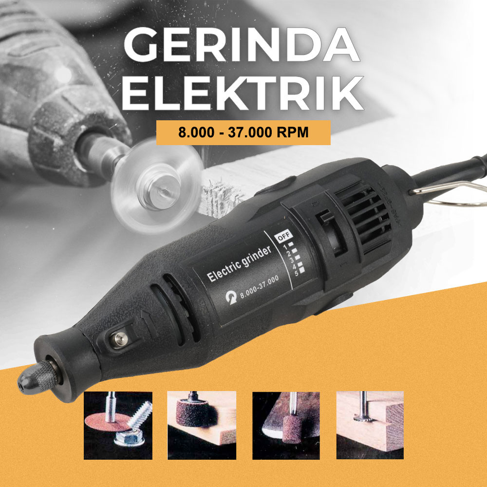 

- Gerinda Elektrik Mini 8000-37000 RPM - F0130 -
