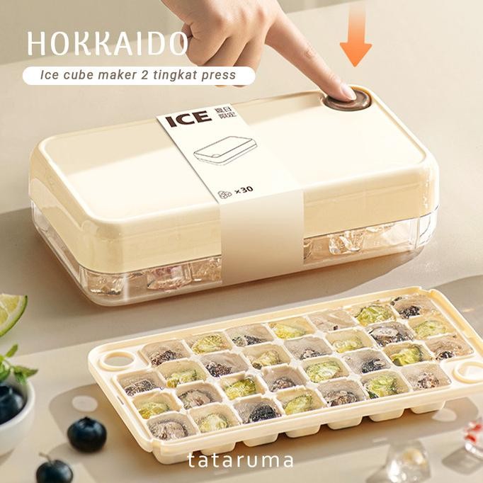 

hokkaido - ice cube maker tekan 2 tingkat cetakan es batu food grade termurah