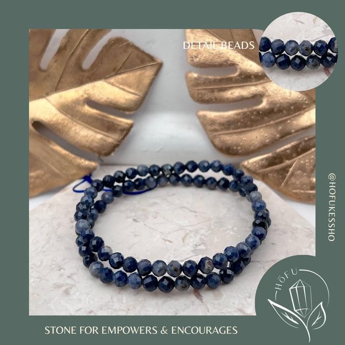 

BLUE- BLUE SAPPHIRE NATURAL CRYSTAL BRACELET