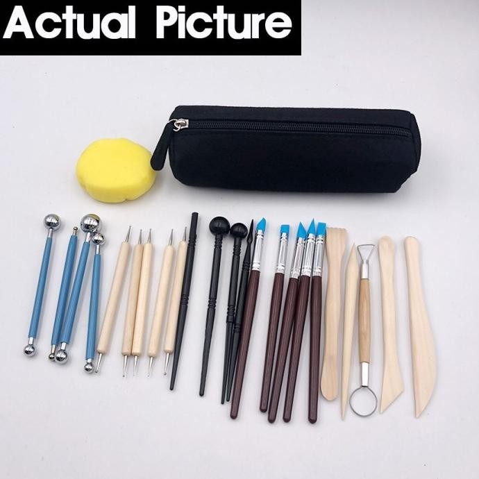

25Pcs Butsir Set / Alat Ukir Clay / Pottery Tool / Modelling Tools Forsale!