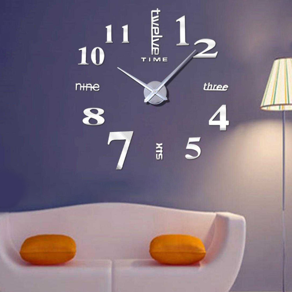 

- TaffHOME Jam Dinding Besar DIY Giant Clock Quartz 90-100cm - DIY-101 -