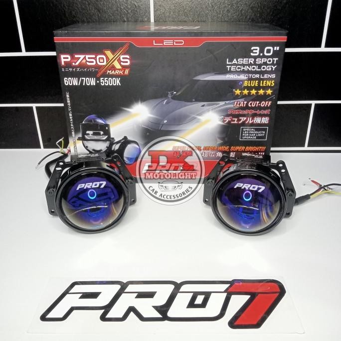 

BLUE- LAMPU HEADLAMP PROJECTOR BILED PRO7 P750XS MARK 2 BLUE LENS 3 INCHI
