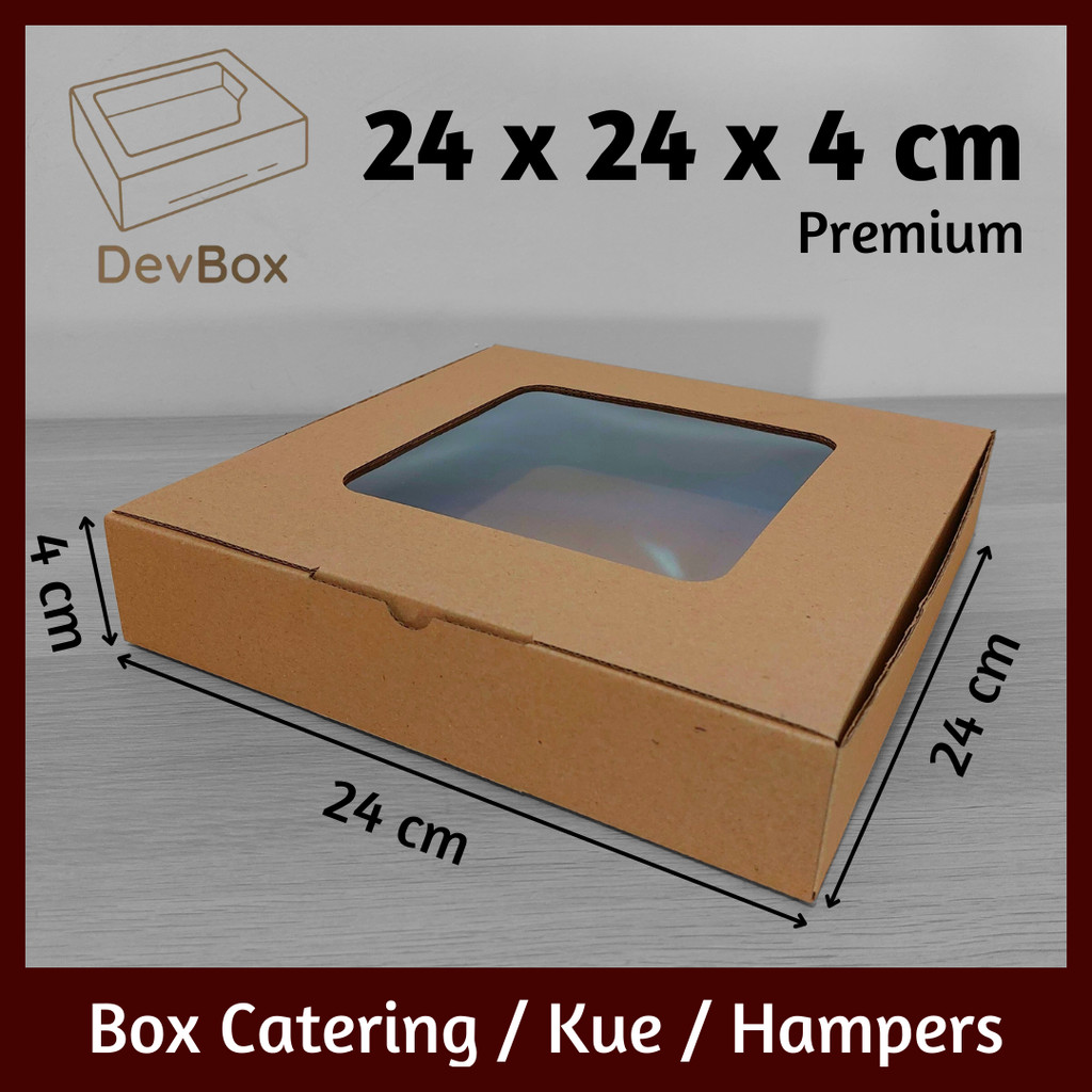 

Kardus Mika 24 x 24 x 4 cm | Kotak Makanan, Catering, Kue, Hampers, Hadiah | Model Pizza Tanpa Lakban