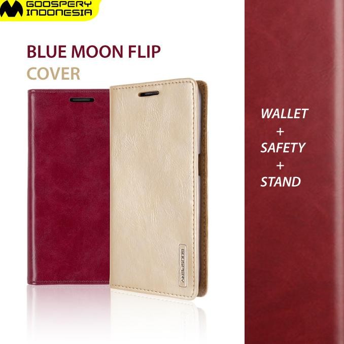 

BLUE- GOOSPERY SAMSUNG GALAXY NOTE 8 BLUE MOON FLIP CASE