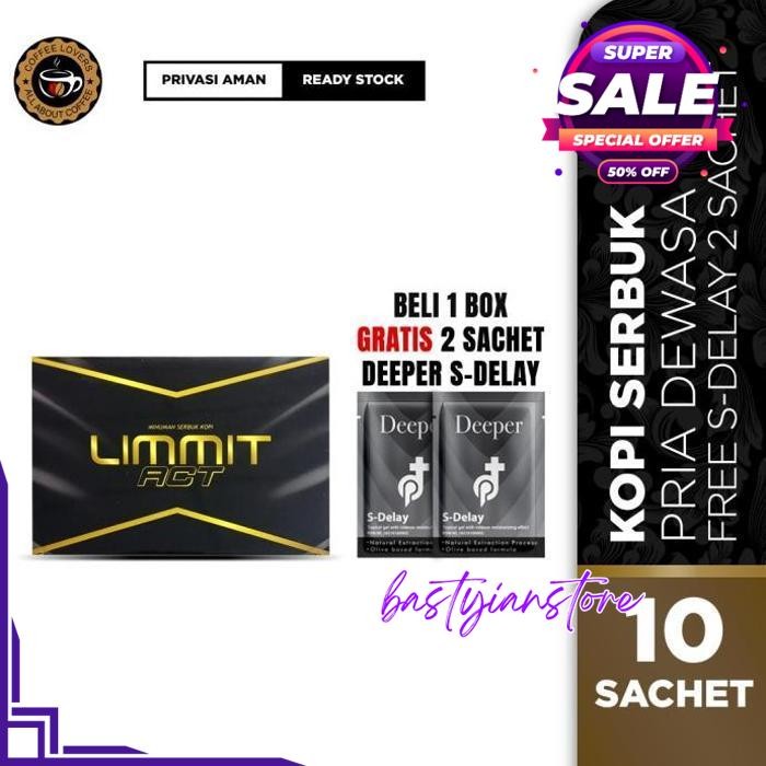 

LIMMIT COFFEE 1 SACHET - 15 GRAM KOPI STAMINA PRIA DIJAMIN GRATIS ONGKIR