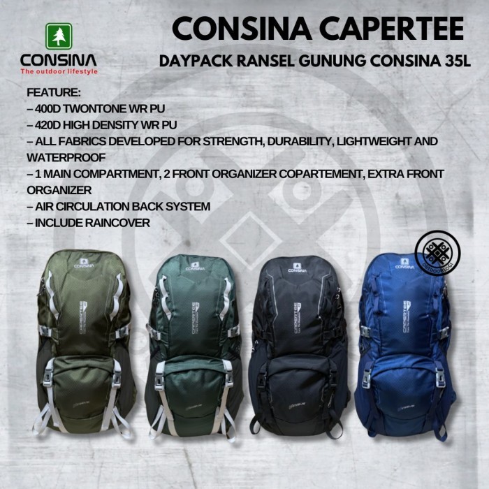 Daypack Consina Capertee 35L Tas Ransel Consina Tas Gunung Consina