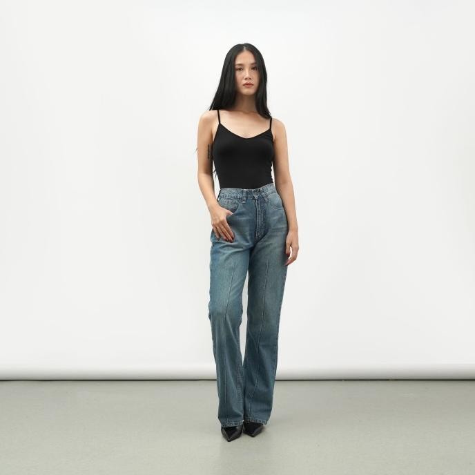 

BLUE- AMIGOS DE NIMES - LA PIERRE BLUE FALL - FLARE WIDE DENIM