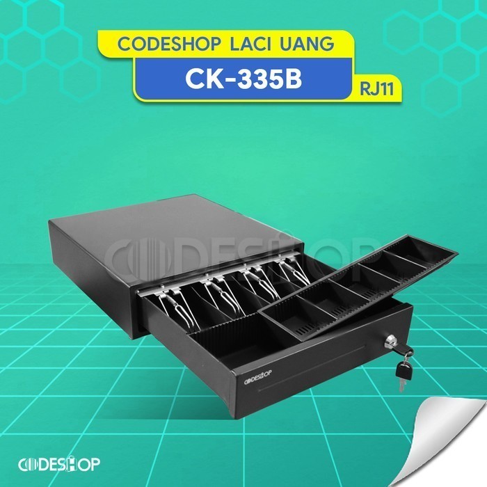 

BEBAS ONGKIR - Laci Uang Kasir Codeshop CK-335B 4 Koin 5 Slot Kertas