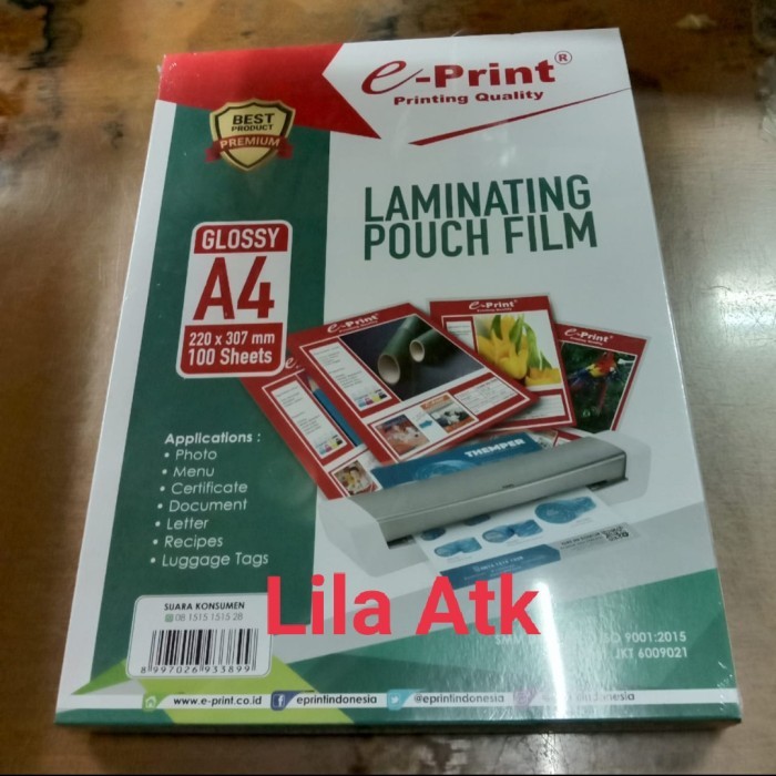 

HARGA DISC - Plastik Laminating A4 Eprint
