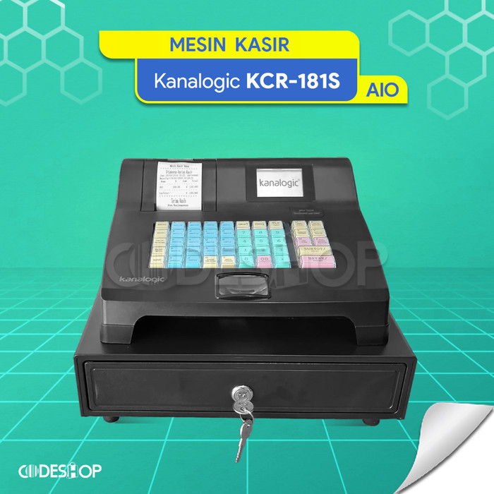 

BEBAS ONGKIR - Kanalogic KCR-181SW MESIN KASIR Kanasecure