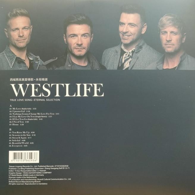 Lp / Vinyl / Piringan Hitam Westlife / Lagu Barat