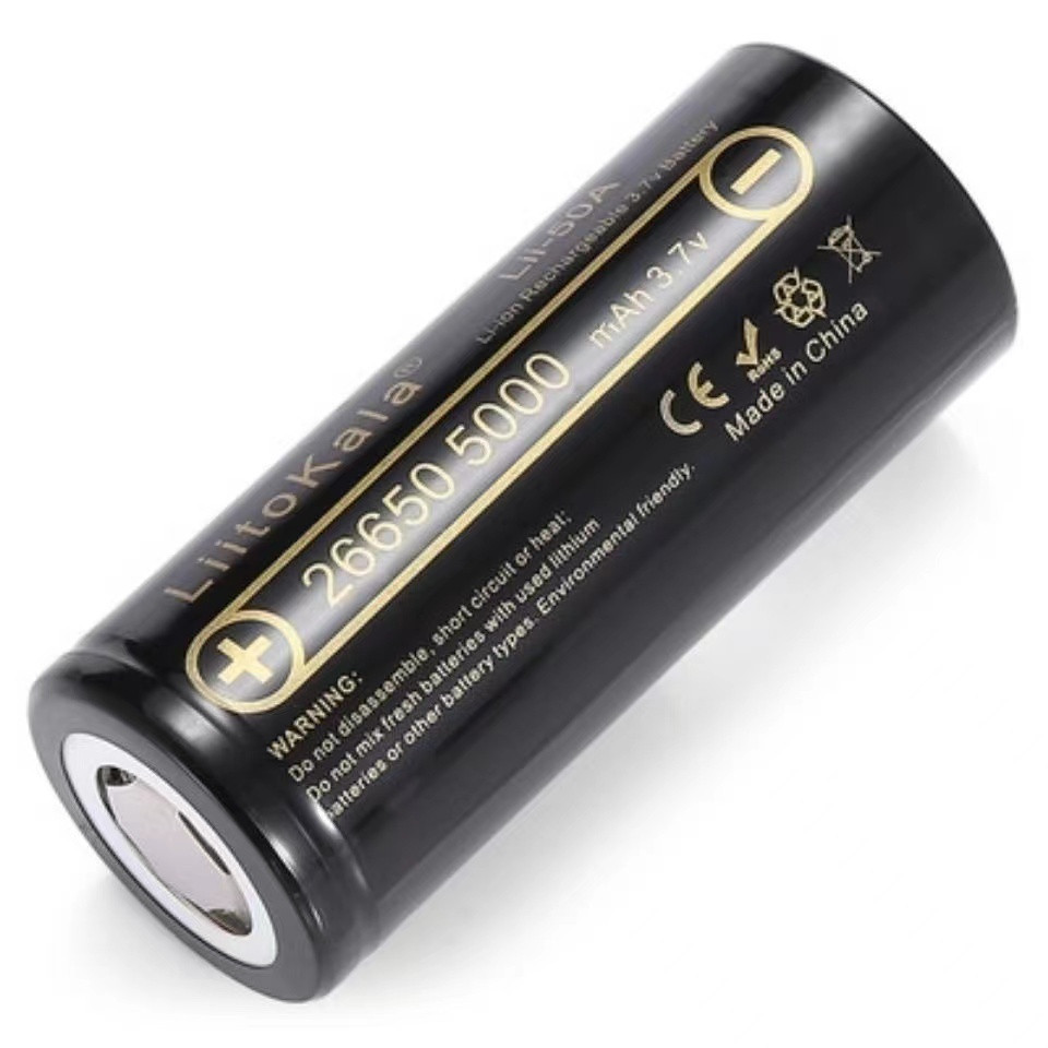 Mitsuyama_ Original Baterai 8000Mah Lithium 26650 Isi Ulang Li-Ion 3.7V - 4.2V / Baterai