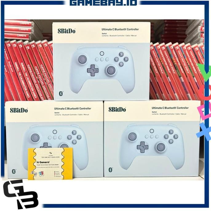 

BLUE- 8BITDO ULTIMATE C BLUETOOTH CONTROLLER FOR SWITCH / ORANGE / BLUE / PINK / BIRU / PINK / GAMING STICK FOR PHONE / HANDPHONE / ANDROID IPHONE WINDORS